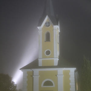 Nebel zieht auf vor Konzertbeginn...